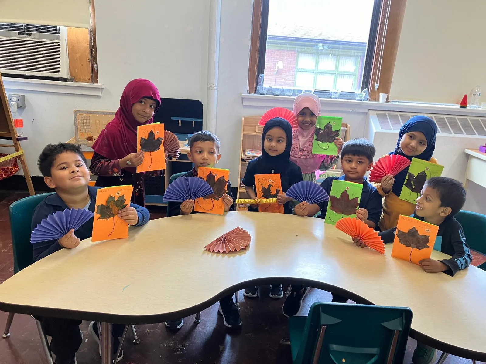 Students learning in the classroom